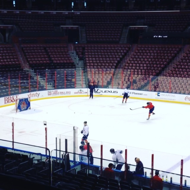 The shooter tutor is looking good at #flapanthers practice today. Could be an option in the future.